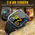 Military Smart Watch for Men, 3ATM Waterproof, 2.0'' Big Screen Tactical Smartwatch, 430mAh Fitness Tracker with Heart