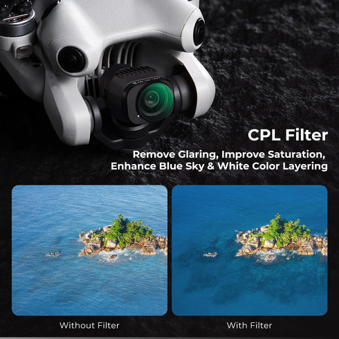 K&F Concept CPL Filter for DJI Mini 4 Pro, CPL Polarizer Filter, Multi Coated HD Optical Glass, Lightweight Frame