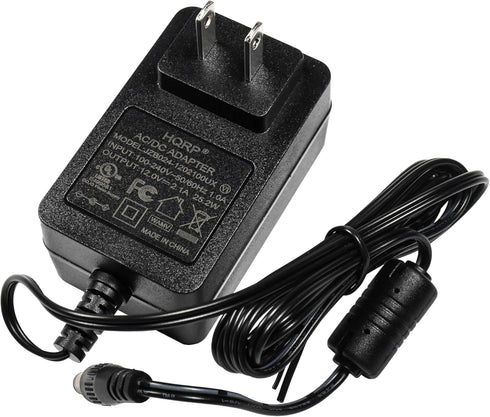 HQRP 12V AC Adapter Compatible with Seagate 3TB SRD00F2 ST3200823A-RK External Hard Drive + Euro Plug Adapter