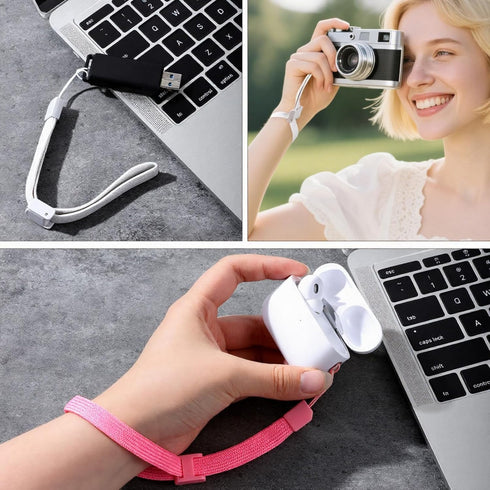 FdcLixuvol 7 Mp3, PCS Hand Wrist Strap, Adjustable Phone Lanyards for Wii Remote Multi Purpose Wristbands Phone Strap