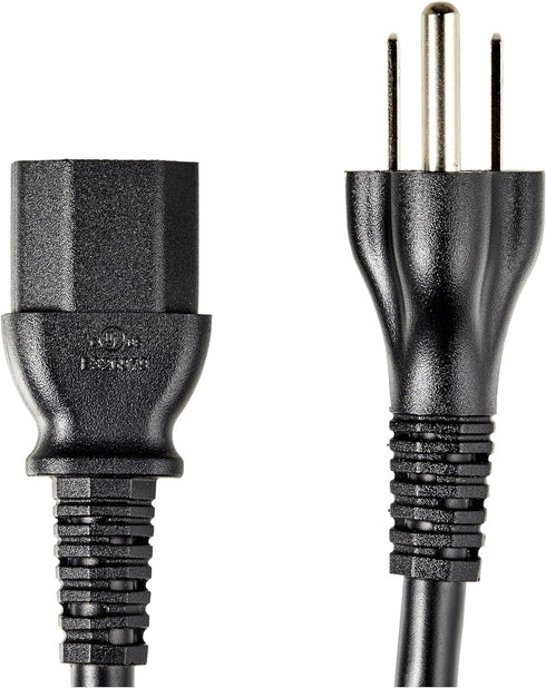Amazon Basics 25 5-15P IEC320C13, 3 18 125 Universal PC Power Cable, Feet, NEMA to Prong Plug, AWG, Volts, UL Listed