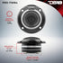 DS18 PRO-TWN4 High Compression Neodymium Super Bullet Tweeter, 1" VC, 280 Max, 140W RMS, 4 Ohms with Built-in Crossover