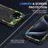 Beasyjoy Waterproof Case for iPhone 15 Pro, Metal Heavy Duty Full Body Protective Case with Built-in Screen Protector,