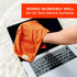 WHOOSH! Microfiber Cleaning Cloth, 3 Pack, 14”x14” Orange, Suitable for Glasses, TV, Car Screen, Laptop, iPad