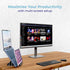Vertical Laptop Stand Holder, 5 Slots, Aluminum Space-Saving Dock, Adjustable Size for Apple