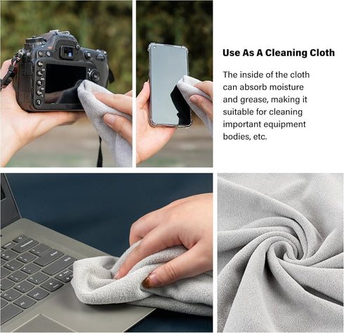 3pcs Camera wrap, Protective Wrap, Magic Self-Adhesive Cloth, Anti-scratch Lens Camera Wrap, Folding, Washable, Lens