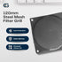 120mm Black Steel Mesh Filter Grill, 1.1mm Diameter Hole