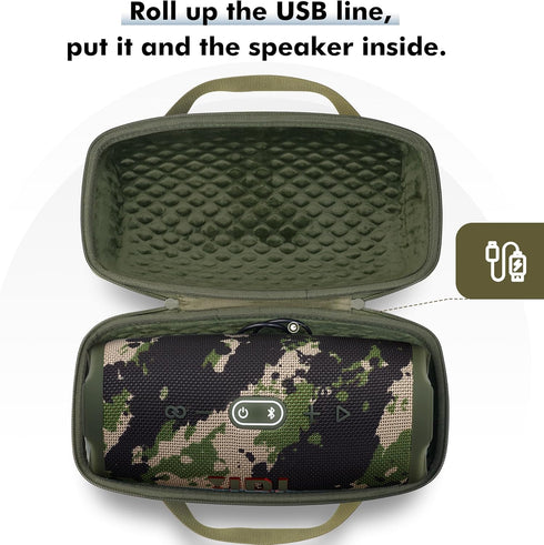 Hard Shell Case for JBL Xtreme 3/2/1 Portable Bluetooth Speaker, Waterproof Travel Carrying Case with Zipper Pocket for