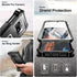 Dexnor Samsung Galaxy S10e Case: Black Heavy Duty Military Grade Protection with Built-in Screen Protector and Kickstand