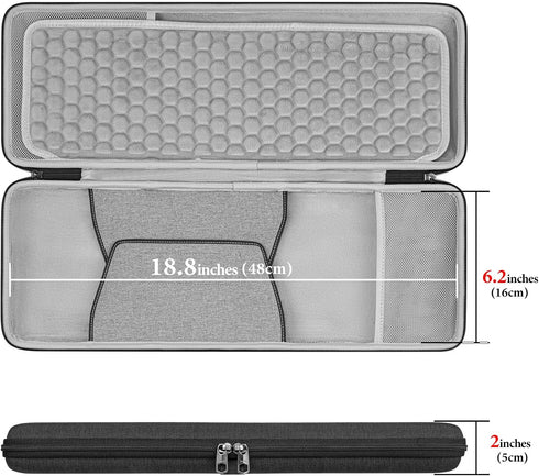 Geekria TKL Keyboard+Mouse Combo Case, Hard Shell Travel Bag for TKL 80% Compact 87 Key Mechanical Gaming Keyboard