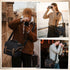 RAINSMORE Canvas Camera Bag, DSLR/SLR/Mirrorless Small Camera Sling Bags Cross-body Camera Case, Compact Shoulder Bag
