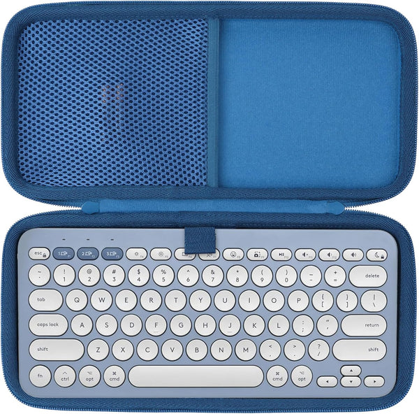 Hard Case for Logitech Pebble Keys 2, K380s, K380, K810, K811 Bluetooth Wireless Keyboard, Classic Blue.