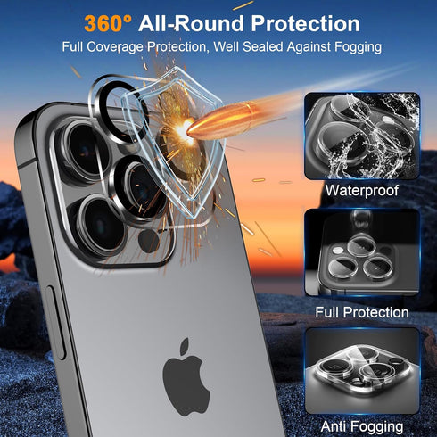 SIBEITU 3 Pack Screen Protector for iPhone 16 Plus, 6.7 Inch HD Clear Tempered Glass with Camera Lens Protector
