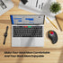 Nulea M505B Wireless Trackball Mouse - Rechargeable Ergonomic RGB Rollerball Mouse, 5 Adjustable DPI, 3 Device