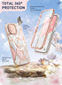 i-Blason Slim Full-Body Protective Case for iPhone 15/14/13 (6.1'') - Marble Pink, MagSafe Compatible, with Camera