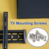 uxcell 10 Pieces M4 x 10mm TV Mount Screws, Stainless Steel, Silver Tone for Computer TV LCD Monitor