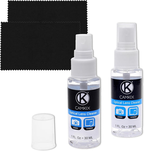 CamKix Lens and Screen Cleaning Kit - 2X Cleaning Spray 2X Microfiber Cloth