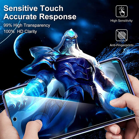 ivoler 3+3 Pack Screen Protector for Samsung Galaxy A54 5G 6.4" 2023 with HD Clear Camera Lens Protectors & Alignment