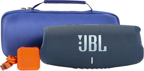 Khanka Hard Travel Case Replacement for JBL Charge 4 / JBL Charge 5 Portable Waterproof Bluetooth Speaker (Blue)