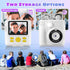 Instant Print Camera, Kids 1080P HD Digital Camera with 32G SD Card, 3 Rolls Photo Paper & 6 Color Pencils, Age 6-12
