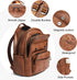 37L Backpack Backpack BackPack Daypack Backpack Leresas Vegan Leather Purse for Women Mens Travel Work Laptop Teacher