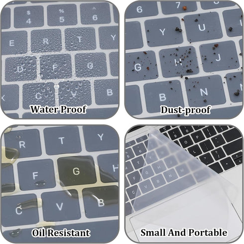 Qulkws 13" 14" Skin Universal Keyboard Cover Protector Skin Ultra Thin Keyboards Covers Protector Silicone Keyboards