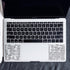 SYNERLOGIC Quick Reference Keyboard Shortcut Stickers for Mac OS (M/Intel) - 1 Set for MacBook Air/Pro/iMac/Mini (Clear)