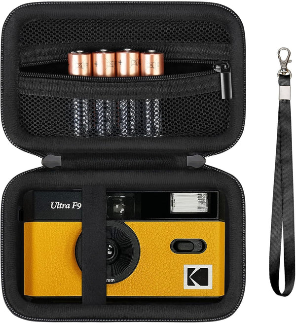 Hard Travel Case for Kodak F9/1 Shot/Ilford/Corex Reusable Ultra 35mm Film Camera, Protective Storage with Zipper Mesh