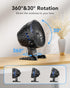USB Desktop Small Fan - Stepless Speed Adjustment Portable Mini Fan, Quiet Powerful Airflow for Office Home