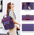 15.6 inch Backpack Backpacks LOVEVOOK Laptop for Women, Teacher Nurse Work Travel Purse,Computer Bag, Purple Blue