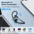 New bee Bluetooth Headset - Wireless Earpiece with 500mah Charging Case, 60H Playtime, V5.1 Dual Mic