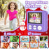JPVERLY 1080P 32GB 3-12 Kids Camera Instant Print, HD Digital Video Recorder with SD Card, Christmas Birthday Gifts