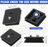 TOODOO 2 Pack 41mm and 43mm Tripod Quick Release Plate Camera Mounting Adapter, Compatible with Ambico