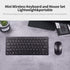 KM901 Wireless Keyboard Mouse Combo, Portable 2.4G Mini 78 Key Keyboard and Mouse Set for Office