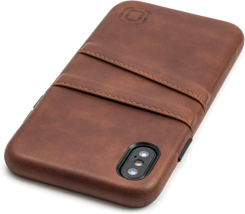 Dockem Wallet Case for iPhone X/XS, Built-in Metal Plate for Magnetic Mounting & 2 Credit Card Holders, (5.8" Exec M2,