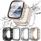 4 Pack Waterproof Case for Apple Watch 45mm Series 9/8/7, 2 in 1 Full Coverage Bumper Protective Cover with Screen