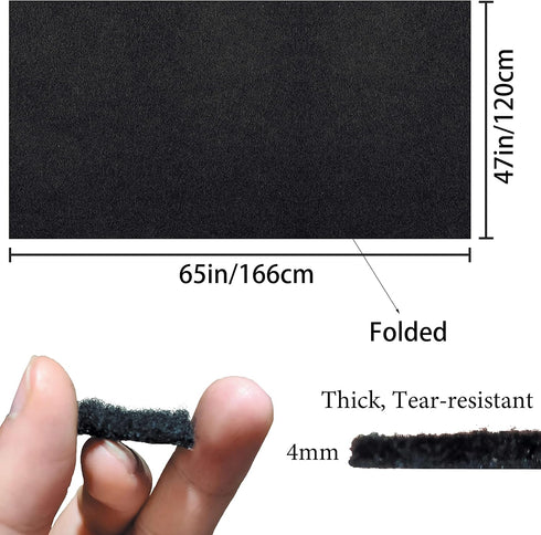 Speaker Box Carpet Fabric Black: Car Trunk Truck Auto Automotive Liner Speakers Subwoofer Interior Cover Roll Carpeting for Sub Box Polyester Fiber Material 47 X 65 in 21.25 Sqft(Folded) by Chimailong