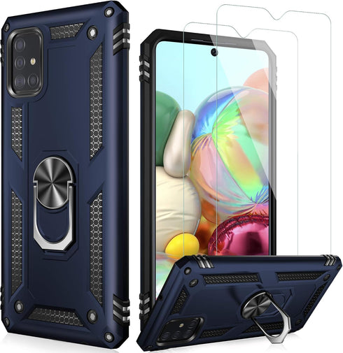 LUMARKE Case for Galaxy A51 4G with Screen Protector, Military Grade Protective Phone Cover, 16ft Drop Tested with