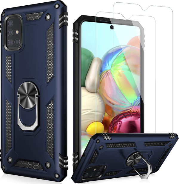 LUMARKE Case for Galaxy A51 4G with Screen Protector, Military Grade Protective Phone Cover, 16ft Drop Tested with