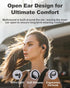 Open Ear Headphones, Bluetooth 5.3 Wireless Earbuds with Earhooks, 75 Hours Playtime, Digital Display Charging Case