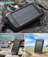 BLAVOR 10,000mAh, 20W Pack Solar Power Bank Portable Wireless Charger, Fast Charging External Battery with USB C