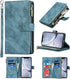Jaorty Wallet Case for iPhone XR, Magnetic Leather Cover with 9 Card Slots, Wrist Strap, Stand Feature, Blue