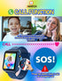 Kids Smart Watch Phone SOS with 10 Stories, 24 Puzzle Games, Alarm Clock - Toys for Ages 6-12 Boys Girls