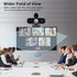 Lusinx 2K Webcam for Computer, USB Plug&Play, Auto Low Light Correction, Privacy Cover, Tripod, Wide Angle