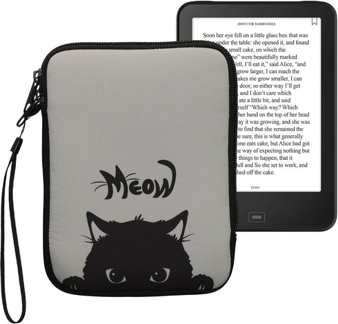 kwmobile Neoprene e-Reader Pouch Size 6" eReader - Universal eBook Sleeve Case with