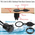 QIANRENON USB3.0 & 3.5mm Audio Threaded Fixed Embedded Car Waterproof Cable, 5Gbps TRS 3.5mm & USB3.0 Dashboard Panel