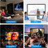 Projector Screen 100 inch, 4K Movie Projector Screen 16:9 HD Foldable and Portable Anti-Crease Indoor Outdoor Double Sided Video Projector Screen for Home, Party, Office, Classroom