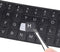 2PCS Universal English Keyboard Stickers Letters with Tweezer, Keyboard Stickers Black Background