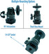 Hot Shoe Mount Adapter 1/4" Mini Ball Head Ring Light Adapter for Cameras, Camcorders, GoPro, LED Video Light