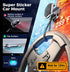 Magnetic Phone Holder for Car, 6X Magnets, Double 360° Rotation, Easy Install for Dashboard Screens, Compatible with